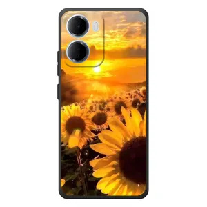 Чохол з Квітами для Xiaomi Redmi 15a (поле соняшників)