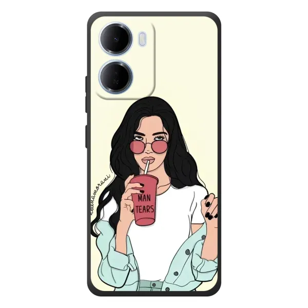 Чехол с рисунком «С напитком» для Xiaomi Redmi 15a Чехол с рисунком «С напитком» для Xiaomi Redmi 15a