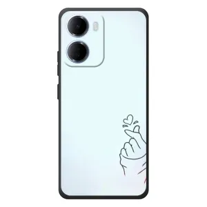 Чохол (Знак сердечка) для Xiaomi Redmi 15a (Сердечко на блакитному)