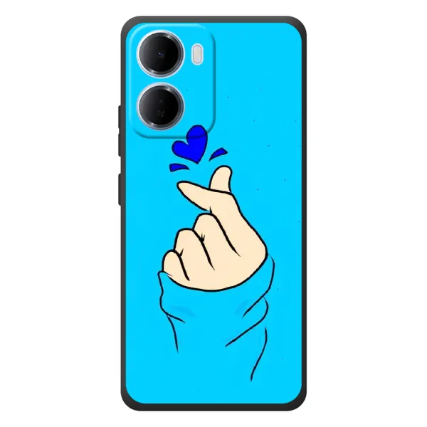 Чехол с рисунком «Сердце на синем» для Xiaomi Redmi 15a Чехол с рисунком «Сердце на синем» для Xiaomi Redmi 15a