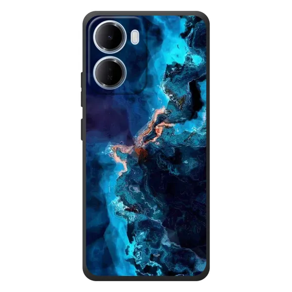 Чехол с рисунком «Синий мрамор» для Xiaomi Redmi 15a Чехол с рисунком «Синий мрамор» для Xiaomi Redmi 15a