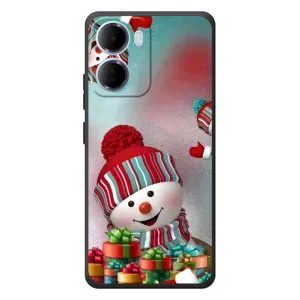 Чохли на Новий Рік Xiaomi Redmi 15a (Сніговик в шапці)