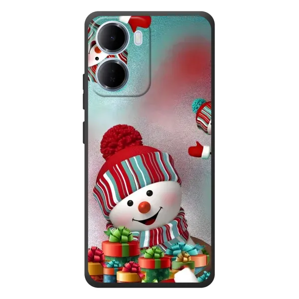 Чехол с рисунком «Снеговик в шапке» для Xiaomi Redmi 15a Чехол с рисунком «Снеговик в шапке» для Xiaomi Redmi 15a