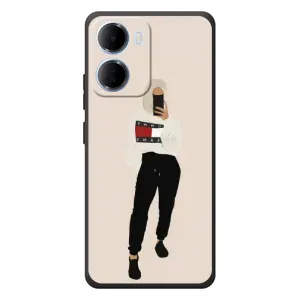Силіконовый Чохол на Xiaomi Redmi 15a з картинкой Модных девушек (Стильна)