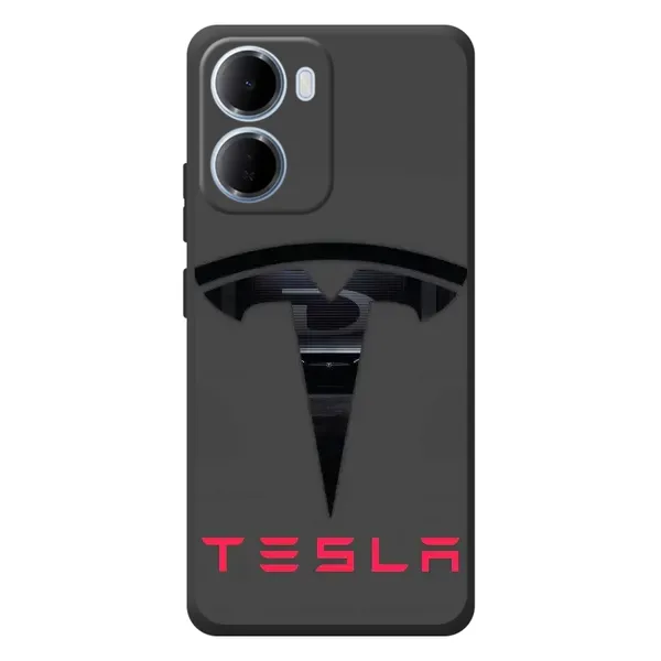 Чехол с рисунком «Logo TESLA» для Xiaomi Redmi 15a Чехол с рисунком «Logo TESLA» для Xiaomi Redmi 15a