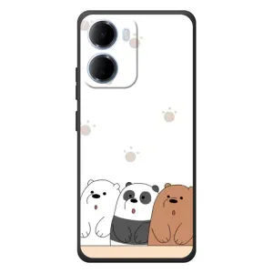 Чехлы с изображением разных животных для Xiaomi Redmi 15a (Удивленные медвеженки)
