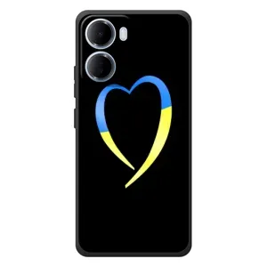 Силиконовый Чехол на Xiaomi Redmi 15a (Я-Украина) (Украинское сердце)