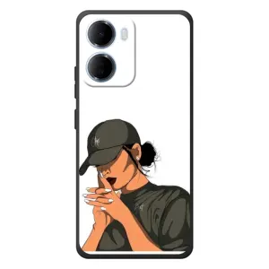 Силіконовый Чохол на Xiaomi Redmi 15a з картинкой Модных девушек (У зеленому)