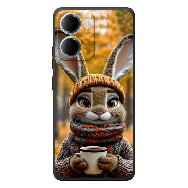 Чехол с рисунком «Зайчик с кофе» для Xiaomi Redmi 15a Чехол с рисунком «Зайчик с кофе» для Xiaomi Redmi 15a