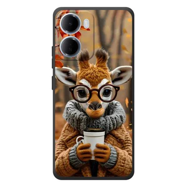 Чехол с рисунком «Жираф с кофе» для Xiaomi Redmi 15a Чехол с рисунком «Жираф с кофе» для Xiaomi Redmi 15a