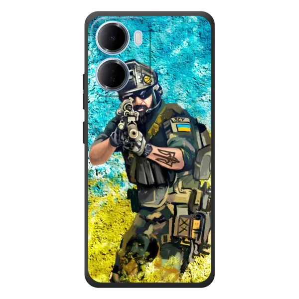 Чехол с рисунком «ЗСУ Воин» для Xiaomi Redmi 15a Чехол с рисунком «ЗСУ Воин» для Xiaomi Redmi 15a
