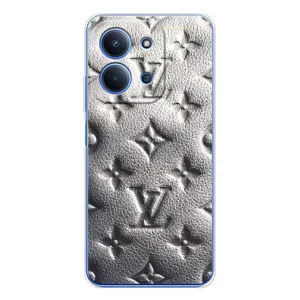 Текстурный Чехол Louis Vuitton для Сяоми Редми 15С 5г (Бежевый ЛВ)