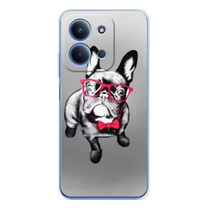 Чохол (ТПУ) Милі песики для Xiaomi Redmi 15C 5g (Бульдог в окулярах)