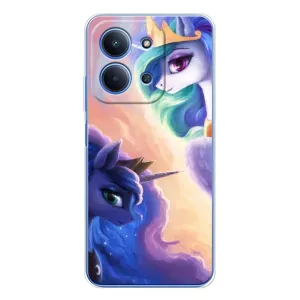 Чехол Unicorn на Xiaomi Redmi 15C 5g (Единорожки на тучках)