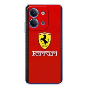 Силіконовий бампер з картинкою машини на Xiaomi Redmi 15C 5g (Ferrari Logo)