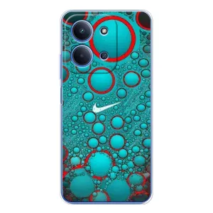 Силиконовый Чехол на Xiaomi Redmi 15C 5g с картинкой Nike (Найк зеленый)
