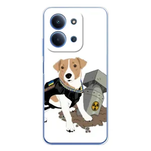 Чехол с принтом Собаки Патрон для Xiaomi Redmi 15C 5g (Пёс Патрон с ракетой)