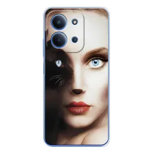 Бампер з зображенням Котиків для Сяомі Редмі 15С 5г (Жінка кішка)