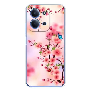 Чохол з картинкою Сакури на Xiaomi Redmi 15C (Метелики на сакурі)