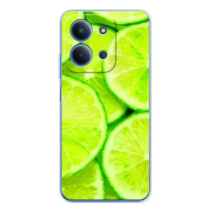 Чехол с изображением вкусной еды для Xiaomi Redmi 15C (Лайм)