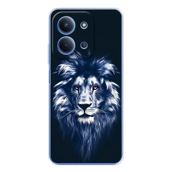 Чехол с рисунком «Лев - синий» для Xiaomi Redmi 15C Чехол с рисунком «Лев - синий» для Xiaomi Redmi 15C