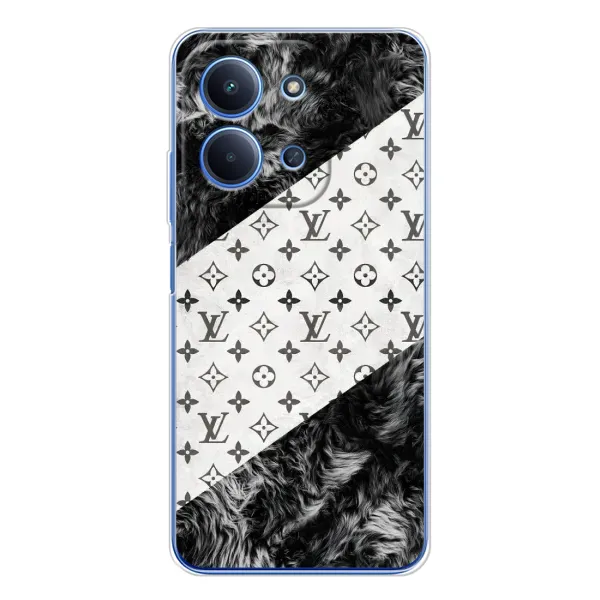 Чехол с рисунком «LV на белом» для Xiaomi Redmi 15C