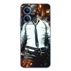 Чохол з картинкою "Герой Pubg" на Xiaomi Redmi 15C (Man Пубг)