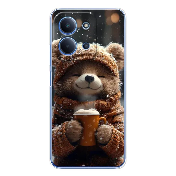 Чехол с рисунком «Медвежонок с кофе» для Xiaomi Redmi 15C Чехол с рисунком «Медвежонок с кофе» для Xiaomi Redmi 15C
