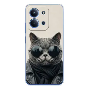 Чехол на тематику: Коты для Xiaomi Redmi 15C (Модный кот)