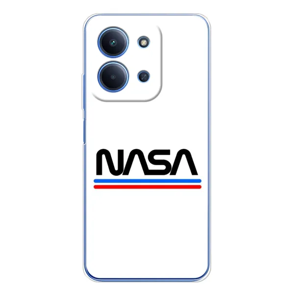 Чехол с рисунком «NASA на белом фоне» для Xiaomi Redmi 15C Чехол с рисунком «NASA на белом фоне» для Xiaomi Redmi 15C