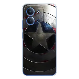 Чехол с Щитом Капитана Америки на Xiaomi Redmi 15C (Ретро Щит Капитана)