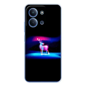 Силіконовий бампер з картинкою звірів для Xiaomi Redmi 15C (Яскравий олень)