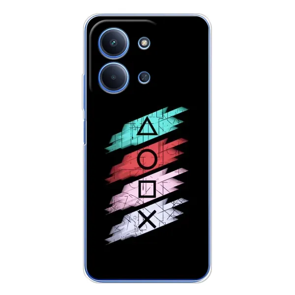 Чехол с рисунком «Значки Sony» для Xiaomi Redmi 15C Чехол с рисунком «Значки Sony» для Xiaomi Redmi 15C