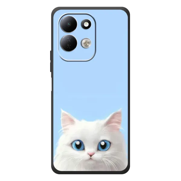 Чехол с рисунком «Белый кот» для Xiaomi Redmi 17 Чехол с рисунком «Белый кот» для Xiaomi Redmi 17