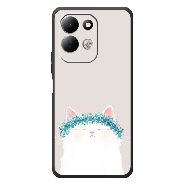 Чехол с рисунком «Белый котик» для Xiaomi Redmi 17 Чехол с рисунком «Белый котик» для Xiaomi Redmi 17
