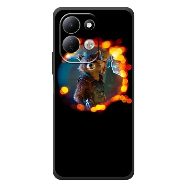 Чехол с рисунком «Енот Ракета» для Xiaomi Redmi 17