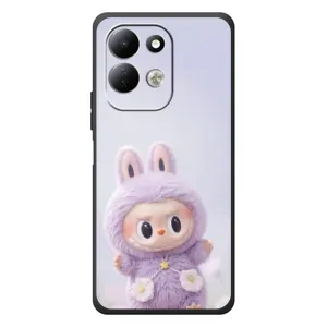 Чехол с принтом Лабубу для Xiaomi Redmi 17 (Фиолетовый Лабубу)