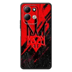 Чехлы УПА (Красно-Чёрный) на Xiaomi Redmi 17 (Герб в цвете УПА)