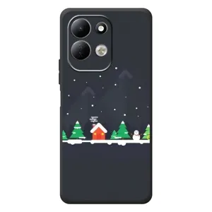 Силіконовий бампер на різдво для Xiaomi Redmi 17 (Місто зимове)