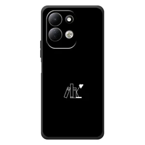 Чехол с картинками на черном фоне для Xiaomi Redmi 17 (Книжки)