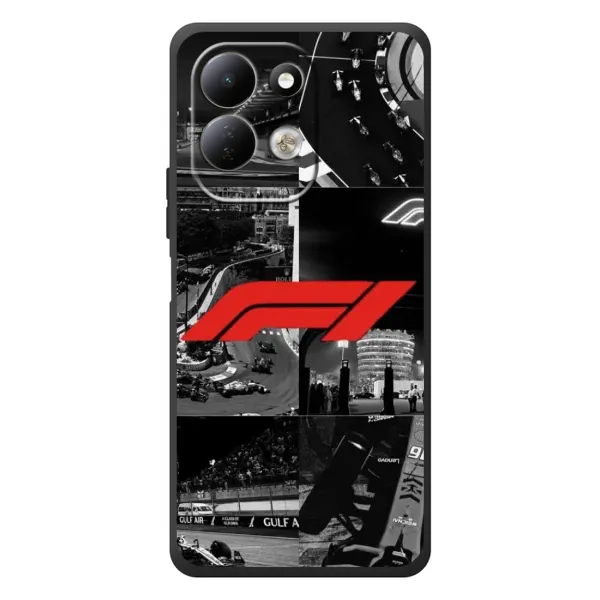 Чехол с рисунком «Коллаж Формула 1» для Xiaomi Redmi 17 Чехол с рисунком «Коллаж Формула 1» для Xiaomi Redmi 17
