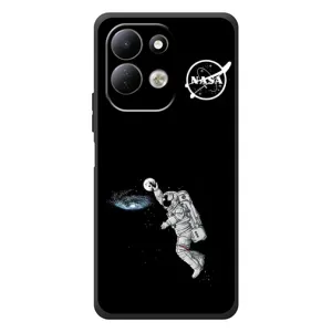Силіконовый бампер з принтом "Наса" на Xiaomi Redmi 17 (Космонавт баскетболіст)