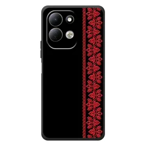 Силиконовый Чехол на Xiaomi Redmi 17 (Красная Вышиванка)