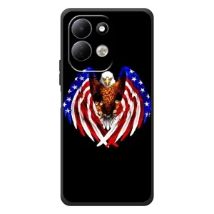 Чехол Флаг USA для Xiaomi Redmi 17 (Крылья США)
