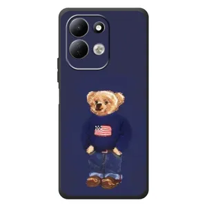 Чехлы Мишка Тедди для Сяоми Редми 17 (Мишка USA)