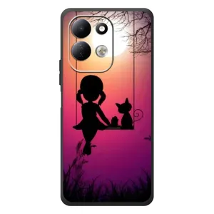 Девчачий Чехол для Xiaomi Redmi 17 (На качели)