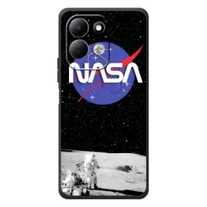 Силіконовый бампер з принтом "Наса" на Xiaomi Redmi 17 (Nasa на місяці)