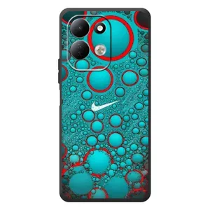 Силиконовый Чехол на Xiaomi Redmi 17 с картинкой Nike (Найк зеленый)