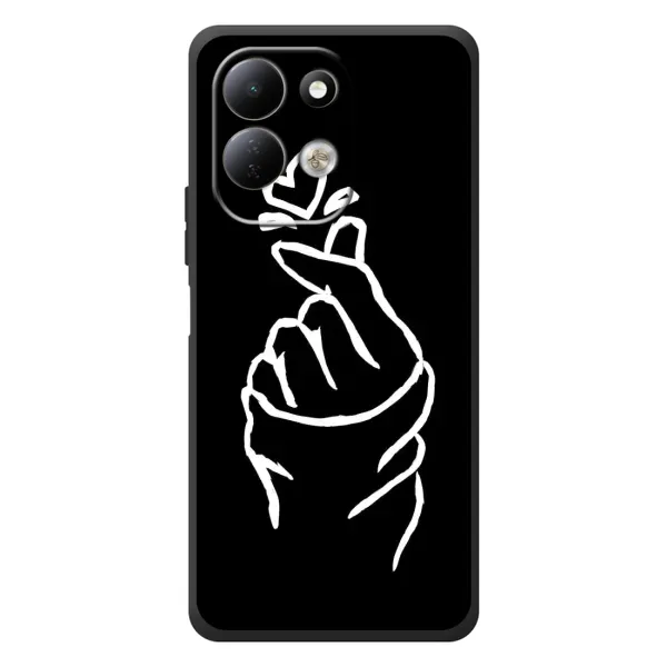 Чехол с рисунком «Сердце на черном» для Xiaomi Redmi 17 Чехол с рисунком «Сердце на черном» для Xiaomi Redmi 17