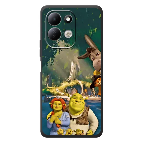 Чехол с рисунком «Шрек и Фиона» для Xiaomi Redmi 17